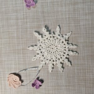 Работа Украшение елочное "Снежинка-5"