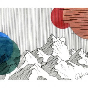 Работа Картина для интерьера - Нихон-Коху, легенда - 21х29.7 см