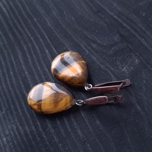 Робота Сережки з тигрячого ока "Рік Тигра -16"