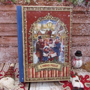 Работа Шкатулка-книга Рождественский сочельник