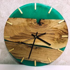 Робота Настінний годинник у стилі Loft Green