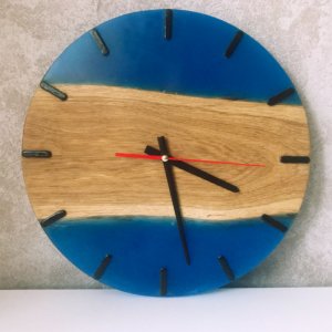 Работа Настенные часы в стиле Loft Blue