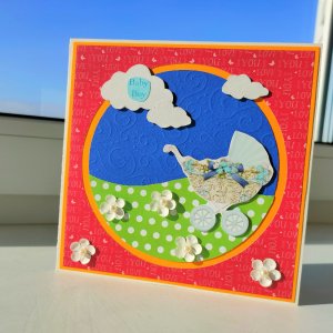 Робота Листівка з народженням малюка-хлопчика