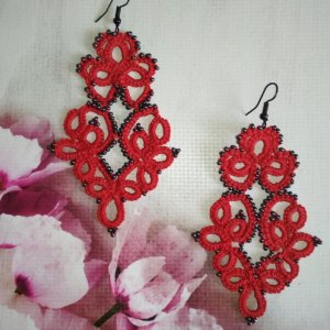 Работа Серьги "Праздник"