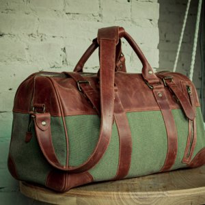 Работа Спортивная кожаная сумка, Мужская дорожная сумка