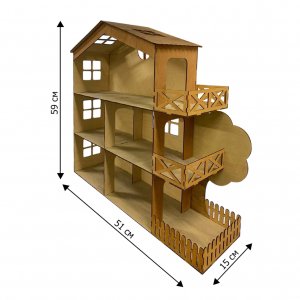 Робота Дитчий ігровий будиночок з дерева/Ляльковий будиночок