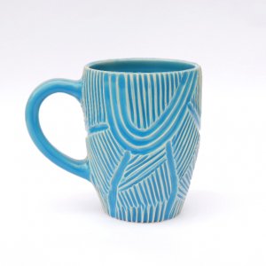 Робота Блакитна чашка Геометрія, 400мл