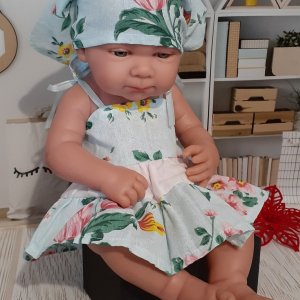 Работа Сарафан и косынка для пупса Антонио Хуан 42 см.