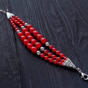 Работа Браслет из натуральных кораллов "Сяй!"-2