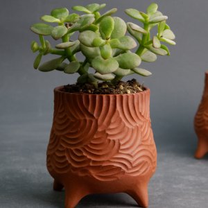 Робота Керамічний червоний горщик для квітів