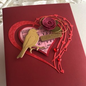 Работа Открытка валентинка