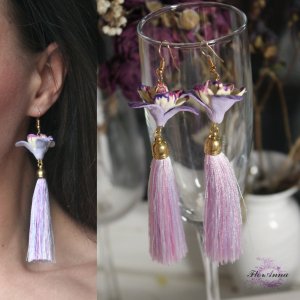 Робота Сережки іриси з полімерної глини