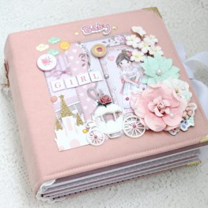 Работа Скрапбукинг альбом на заказ для девочки 