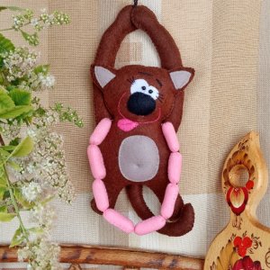 Работа Подвеска из фетра ′Кот-воришка′