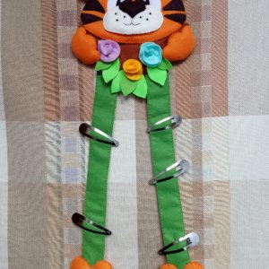 Работа Подвеска для заколок ′Тигрик′ из фетра