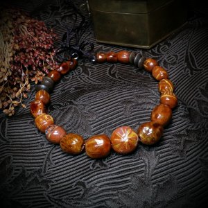 Работа Ожерелье Сила земли из керамики ручной лепки