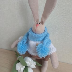 Робота Стильний зайчик у шарфі