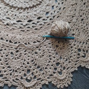 Работа Ковер из джута "майское чудо"