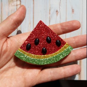 Робота Брошка або значок на сумку/рюкзак "Соковитий кавун"