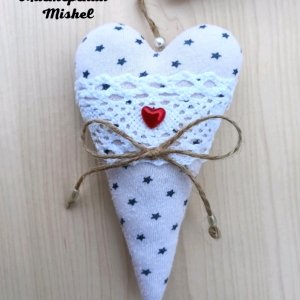 Работа Сердце Тильда. Валентинка. Подвеска. 