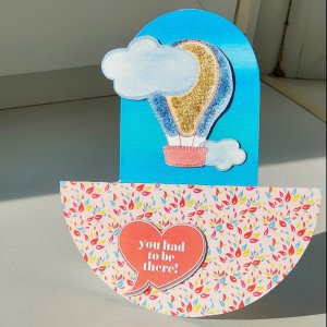 Робота Листівка-гойдалка "Мені б у небо" , повітряна куля