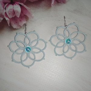 Работа Серьги "Лазурь"