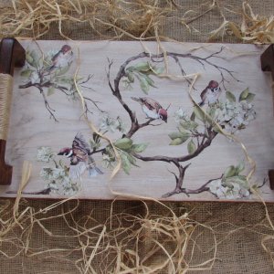 Робота Великий піднос з ручками, Весна