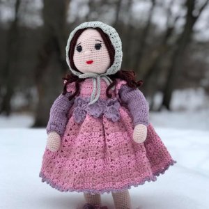 Работа вязаная кукла Дайана
