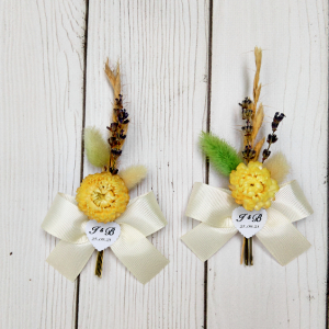 Работа Свадебные бутоньерки для гостей, бутоньерки с сухоцветами