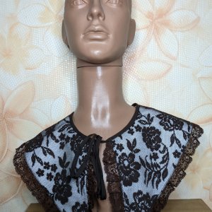 Работа Воротник шоколадное кружево