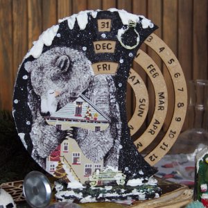 Работа Вечный календарь "новогодний сон"