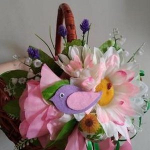 Работа Декор для  пасхальной корзины