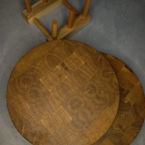 Робота Торцева дошка кругла з дуба