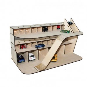 Робота Гараж-парковка для машин з дерева PureWoodDecor Довжина 54