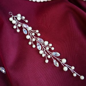 Работа Веточка в свадебную прическу невесты, выпускницы, украшение