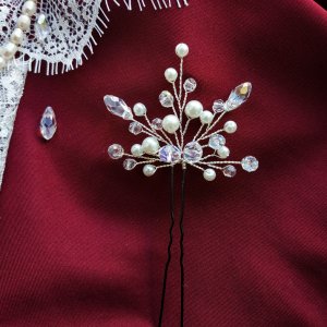 Работа Шпилька украшение в прическе невесты, выпускницы