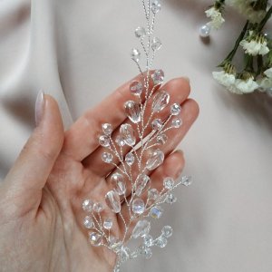 Работа Веточка в прическу, украшение для волос на свадьбу