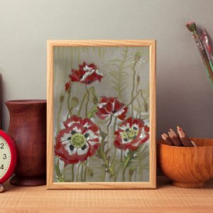 Работа Красные маки