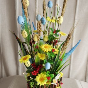 Работа Пасхальная композиция (букет)