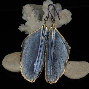 Работа Серьги "Ночная птица" 89/13