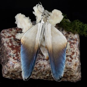 Работа Серьги "Ночная птица" 89/62