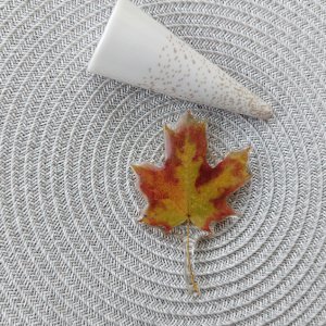 Работа Брошка ручной работы Листочек Клена