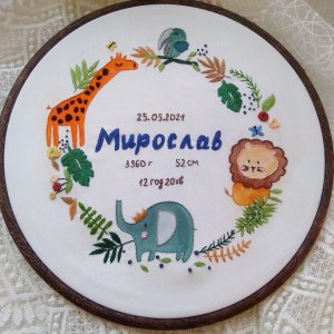 Робота Вишита дитяча метрика.