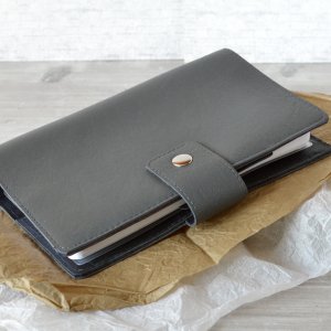 Работа Кожаный планер / блокнот, Серый (Personal)