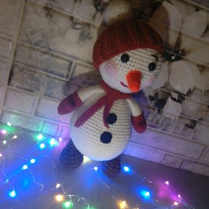 Работа Снеговик