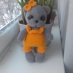 Работа Плюшевая кошечка 