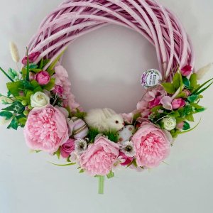 Работа розовый интерьерный венчик