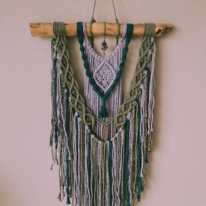 Работа Макраме панно