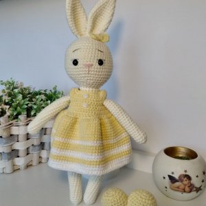Работа Вязаная игрушка кролик Аврора