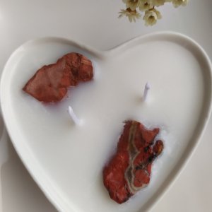 Робота Свічка з каменем яшмою